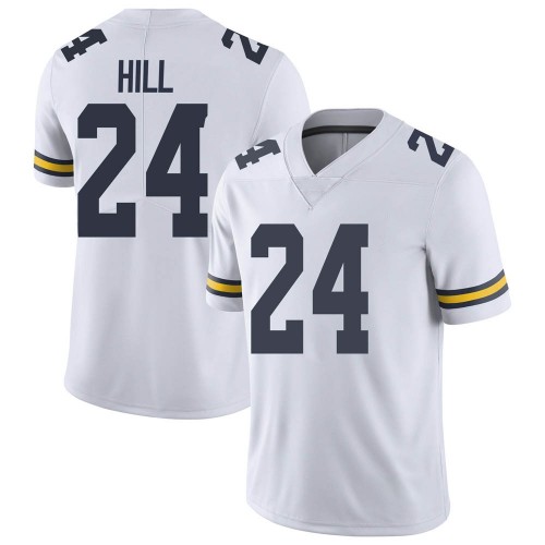 Lavert Hill Michigan Wolverines Youth NCAA #24 White Limited Brand Jordan College Stitched Football Jersey PYI3754WN